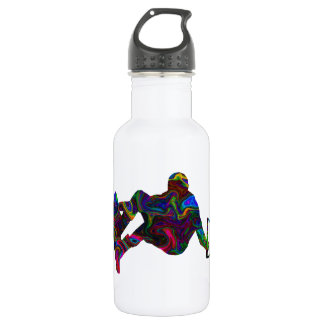 Wakeboarder-wilde Farben Trinkflasche