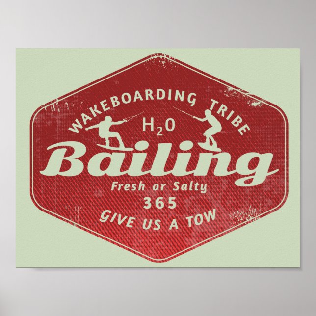 Wakeboarding-Banking Poster (Vorne)