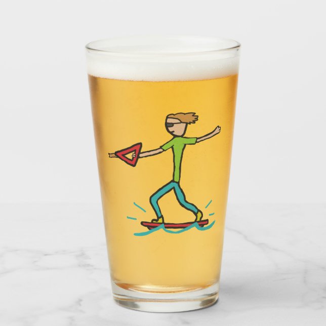 Wakeboarding Glas (Vorne (Gefüllt))