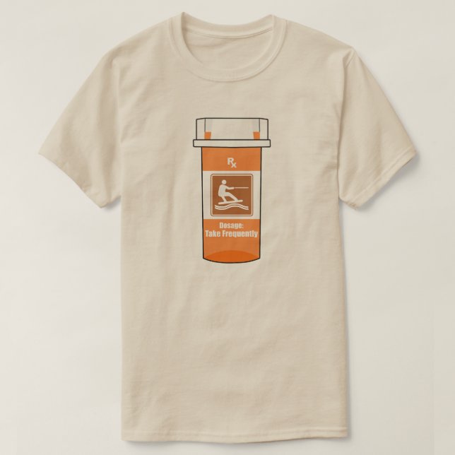 Wakeboarding ist mein Medikament T-Shirt (Design vorne)