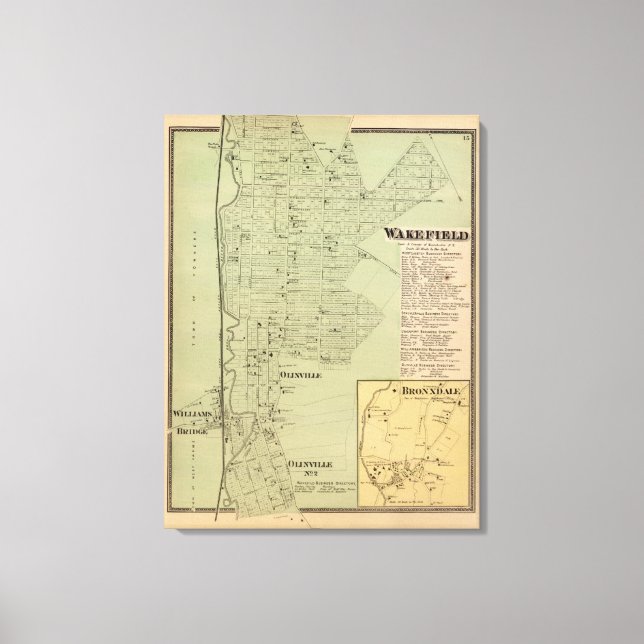 Wakefield, Bronxdale Leinwanddruck (Vorderseite)