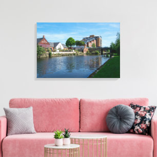 Wakefield Canal Side: Historisches Pub und Wohnung Leinwanddruck