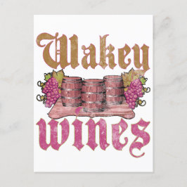 Wakey Wines Postkarte