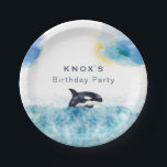 Wal a Time Orca Geburtstagsparty Pappteller<br><div class="desc">Orca Whale Geburtstagsparty Platte.</div>