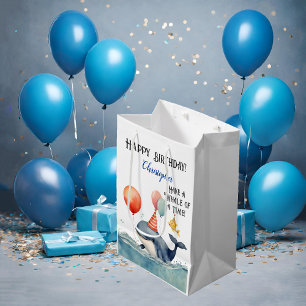 Wal a Time Personalisiert Boys Birthday Mittlere Geschenktüte