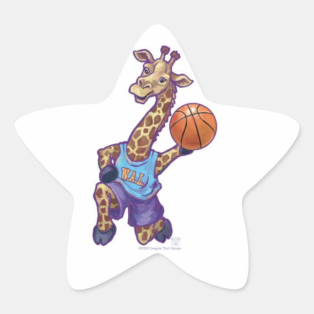 WAL Basketball Stern-Aufkleber (Vorderseite)