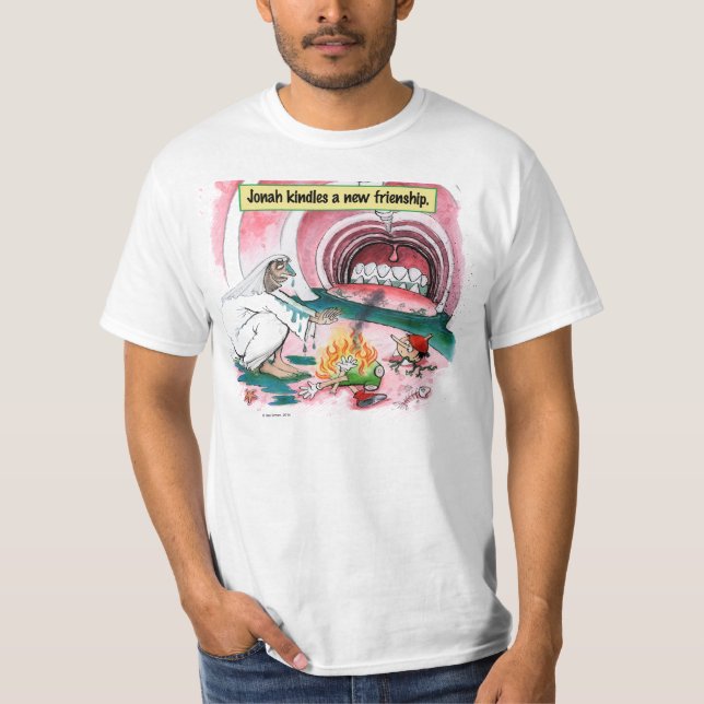 Wal-biblisches T-Shirt Jonas Pinocchio (Vorderseite)