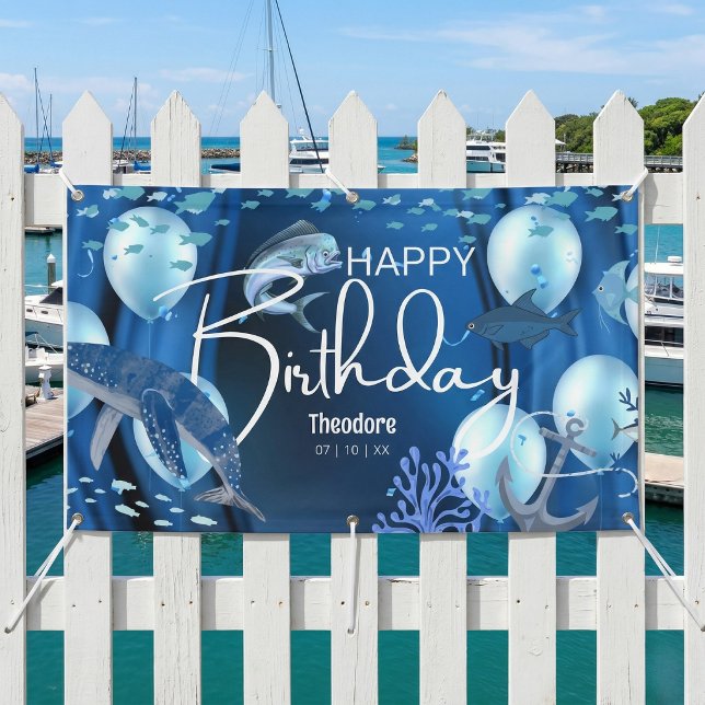 Wal-Birthstagsbanner Banner (Anchor your celebration in style.)
