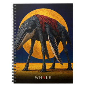 Wal Cape gothic Surrealistisch Notizblock