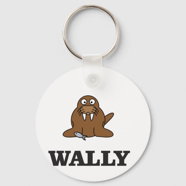 wal die walrus yeah schlüsselanhänger (Vorderseite)