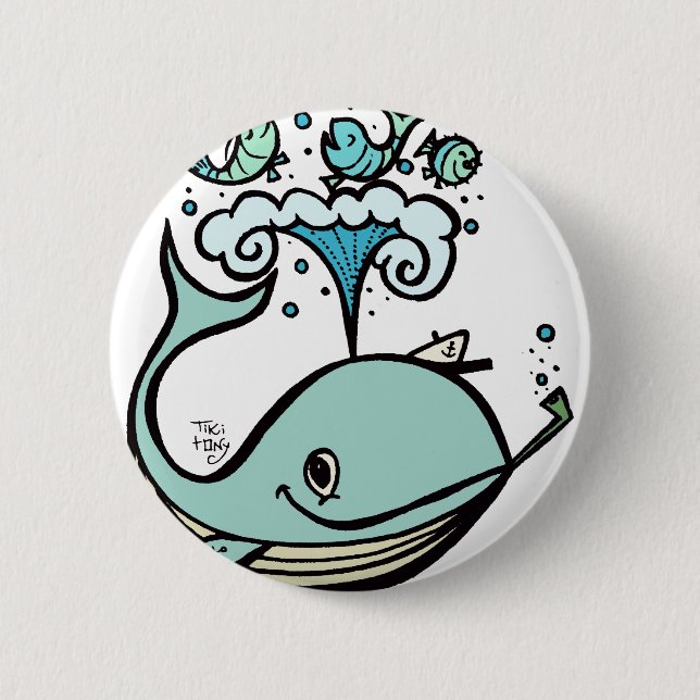 Wal eines Kapitäns! durch Tiki tOny Button (Vorderseite)