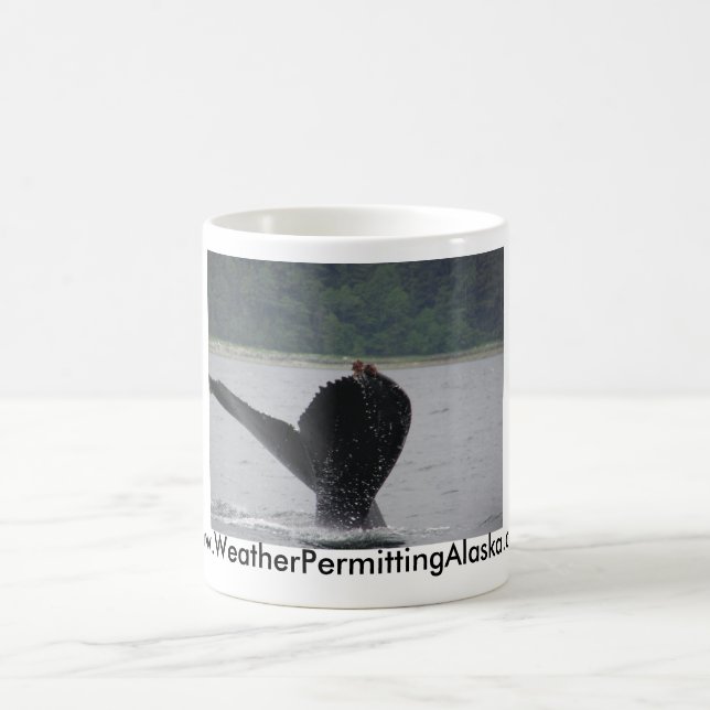 Wal eines Schwanzes Kaffeetasse (Mittel)
