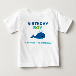 Wal Geburtstags-T-Shirt Kleinkind Baby Kind T-shirt