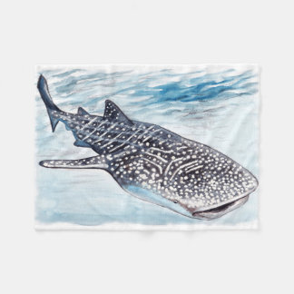 Wal-Haifisch-Grafik-Fleecethrow-Decke Fleecedecke