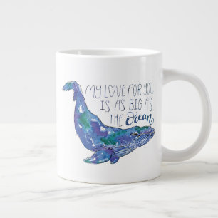 Wal in Aquakultur - Liebe so groß wie der Ozean Jumbo-Tasse