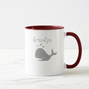 Wal Mania_Family Art-Großvater-Wal Tasse