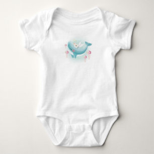 Wal mit Quallen Baby Strampler
