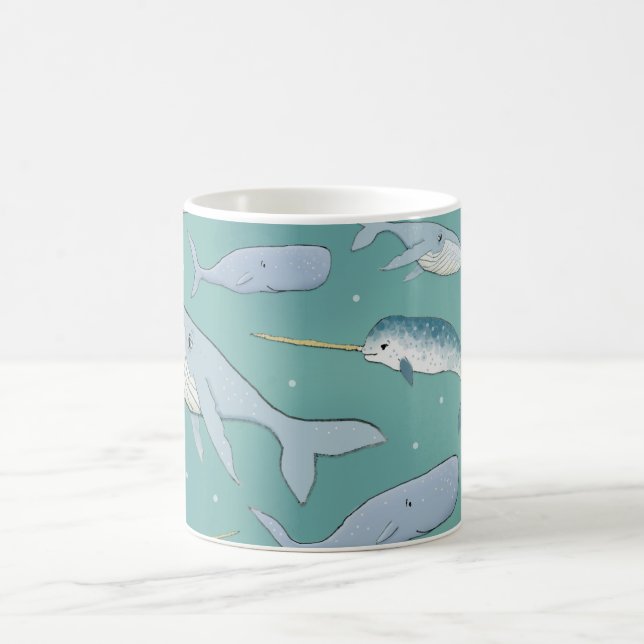 Wal-Parade-Muster Kaffeetasse (Mittel)