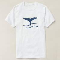Wal Schwanz Silhouette T - Shirt
