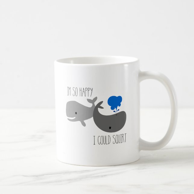 Wal-Tasse, bin ich, also glücklich könnte ich Kaffeetasse (Rechts)