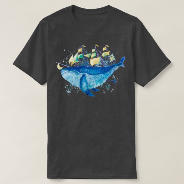 Wal- und Bootsfarbe T-Shirt (Design vorne)