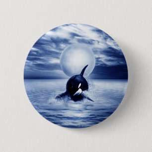 Wal und der Mond im Jahre 2012 Button