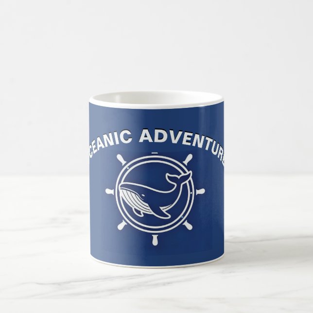 Wal- und Helmwal-Beobachtungsoceanexkursionen Kaffeetasse (Mittel)