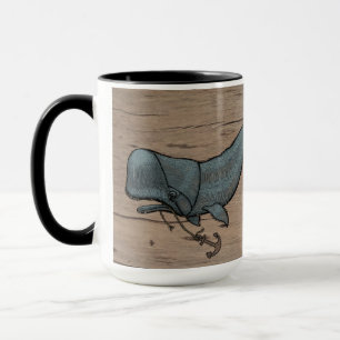 Wal und Hibiskus Tasse 15oz