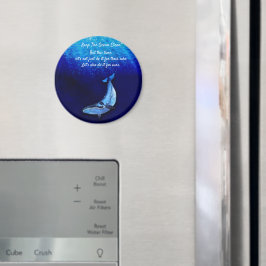 Wal vertikal Bewegungs Szene nach unten in der Tie Magnet