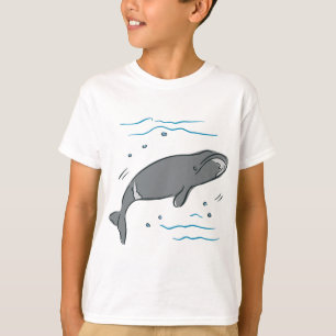 Wal-Wal-Meeressäugetierecetacea-Ozean-Kunst T-Shirt