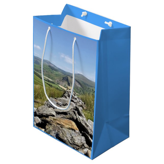 WALANSICHT MITTLERE GESCHENKTÜTE (Vorderseite Schrägansicht)