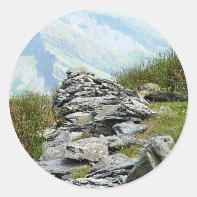 WALANSICHT RUNDER AUFKLEBER (Vorderseite)