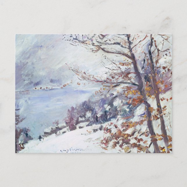 Walchensee im Winter | Lovis Corinth Postkarte (Vorderseite)