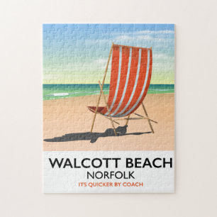 Walcott Beach, Norfolk-Poster