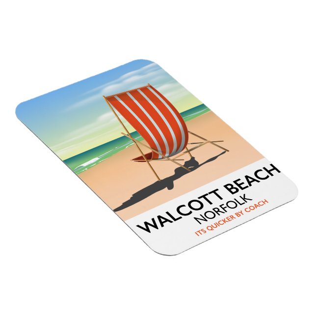 Walcott Beach, Norfolk-Poster Magnet (Rechte Seite)