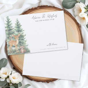 Wald-Abenteuer-Baby-Shower-Beratungskarte