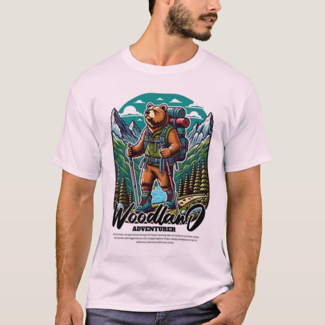 Wald-Abenteurer - Geist der Wildnis T-Shirt (Vorderseite)