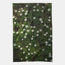 Wald-Anemonen-Wald boden, Natur Botanischer Frühli Geschirrtuch
