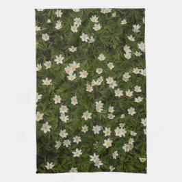 Wald-Anemonen-Wald boden, Natur Botanischer Frühli Geschirrtuch