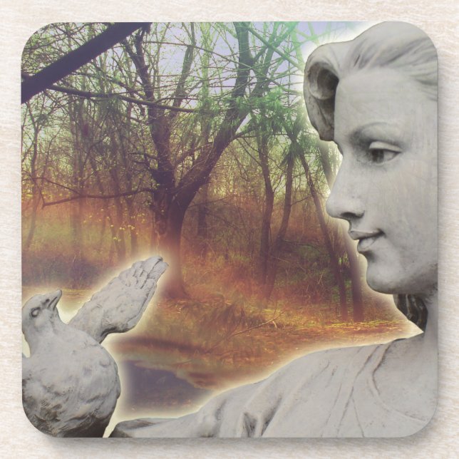 Wald Angel Getränkeuntersetzer (Vorderseite)