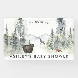 Wald   Babydusche Begrüßungsbanner Banner