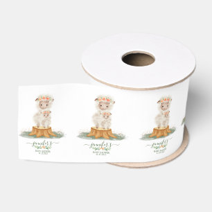 Wald-Babyshower-Pakete Schafe Ripsband