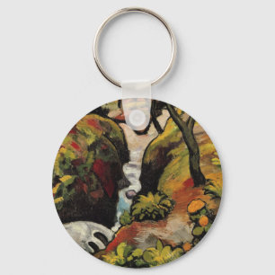 Wald Bach von August Macke Vintage Expressionismus Schlüsselanhänger