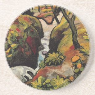 Wald Bach von August Macke Vintage Expressionismus Untersetzer