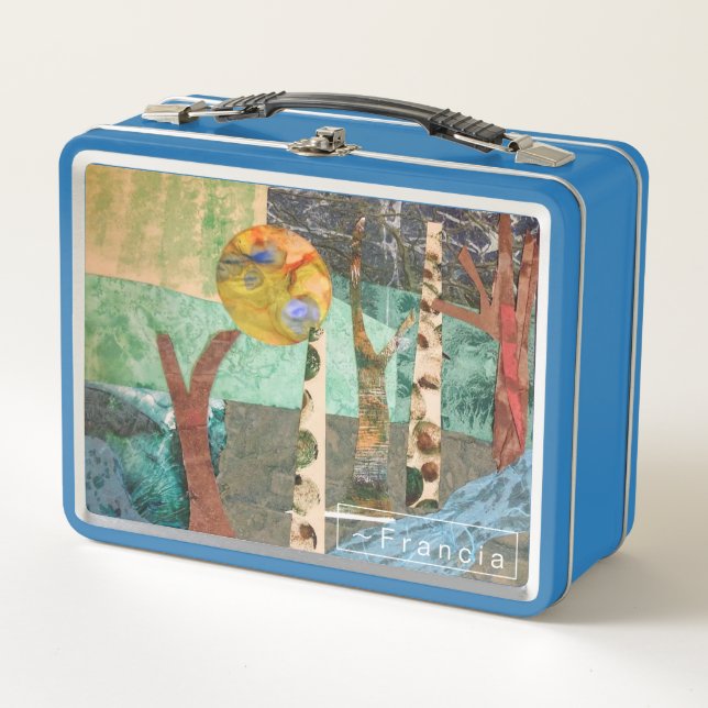 Wald-Bad-Metall-Lunchbox Metall Brotdose (Vorderseite)