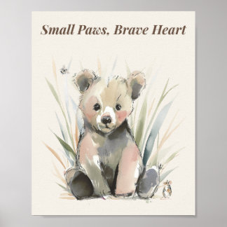 Wald Bären Kinderzimmer Wand Kunst Druck