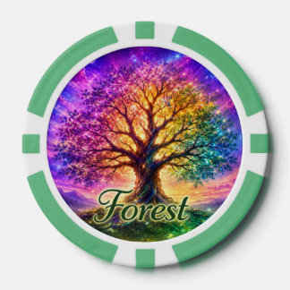 Wald Baum des Lebens Pokerchips