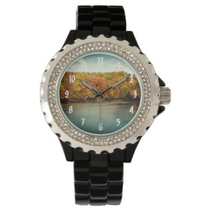 Wald Bäume Wasser Armbanduhr