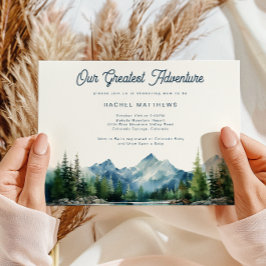 Wald Berg Rustikale Erlebnisdusche Einladung