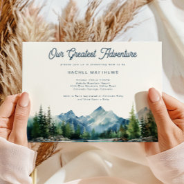 Wald Berg Rustikale Erlebnisdusche Postkarte